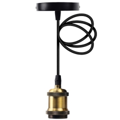 Modern E27 Screw Bulb base Vintage Edison Lamp Holder 110V Aluminum copper Pendant Lights Socket Aluminum E27 Pendant Lamp