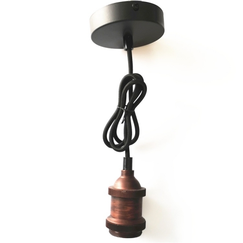 wendadeco Vintage edison lamp holder socket metal lampholder E27 E26 Vintage red bronze Pendant Light for Home Lighting Bulb