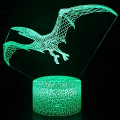 3D LED Night Light Lamp Dinosaur Series Remote Control Table Lamps Toys RGB Colour Lights Gift Led Acrylic Night Light