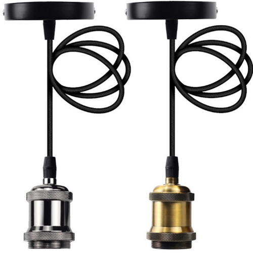 Factory Direct supply E27 Pendant Light Outdoor Vintage pearl black Pendant Lamp Home decoration lights with E27 Socket