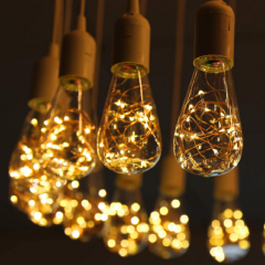 Holiday Christmas Decorations Warm yellow Fairy Light bulb Outdoor IP44 festival Decorative S14 LED copper wire Bulb