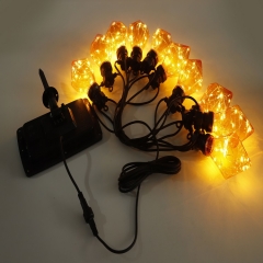 Wholesale String Light IP44 solar diamond copper wire Bulk String Lights Custom Patio christmas Fairy Lights Bulk