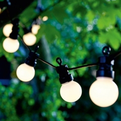 Commercial festooning string outdoor LED g50 milky Bulb string lights warm white 220V 10m 20m patio G50 festoon String Light