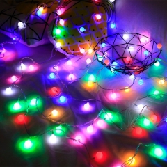 Fairy LED Cherry Balls String Lights Battery USB 220V 110V Operated Wedding Outdoor Room Garland Christmas Decorations light