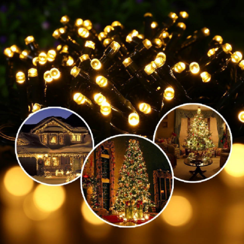 Waterproof solar Garden String Lights 10m 100 LED 8 Modes Fairy Lights for Xmas Yard Porch Camping Christmas Decorations lamp