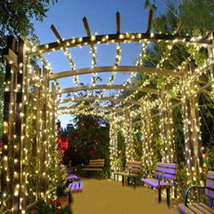 Ramadan Decor LED String Lights Outdoor Waterproof Christmas Fairy Lights for Easter Day Wedding Party holiday lighting string
