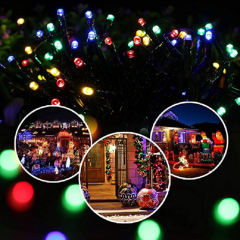 Waterproof solar Garden String Lights 10m 100 LED 8 Modes Fairy Lights for Xmas Yard Porch Camping Christmas Decorations lamp