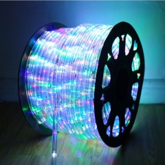 Wholesale Outdoor Multi Colour christmas light Round Hose Decorative Neon Flex RGB light IP67 Led Rope Lights Suppliers