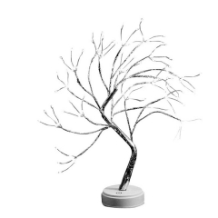 Holiday 108 LED Copper Wire Tree Light Table Decoration Tree Lamp Pearl Battery USB Touch Switch Bonsai Tree Night Light