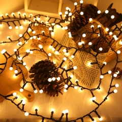 DIY Fairy Light Christmas String EU/US Plug 5m 250leds LED cherry ball light Garland Light for Wedding New Year Party Room Decor