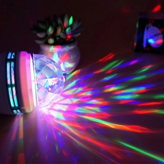 Party decoration Colorful rotating small magic ball lamp RGB Auto Rotating Stage Lights KTV Stage Projector Light Blub