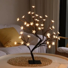 Led Rose Table Lamp USB and plug Powered Romantic Flower Night Light Wedding Bedroom Decoration Rose Flower Bonsai Tree Light