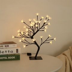 Led Rose Table Lamp USB and plug Powered Romantic Flower Night Light Wedding Bedroom Decoration Rose Flower Bonsai Tree Light