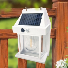Popular LED Solar Bulb Light Outdoor Solar Lamp Motion Sensor Warm Lights Waterproof Solar wall light lamp for Garden Decoration