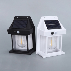 Popular LED Solar Bulb Light Outdoor Solar Lamp Motion Sensor Warm Lights Waterproof Solar wall light lamp for Garden Decoration