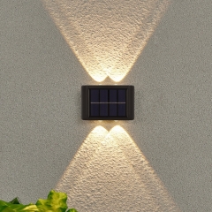 New Solar Led Convex lens wall lamp IP65 Solar Lights for Courtyard Street Landscape Garden Decor Lamp Outdoor Solar Wall Lamp