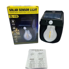 Outdoor 3 Lighting Modes Solar Motion Sensor Light Dusk To Dawn Solar Porch Lights Ip65 Waterproof Solar Wall Lanterns For Door