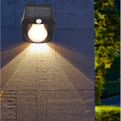 Outdoor 3 Lighting Modes Solar Motion Sensor Light Dusk To Dawn Solar Porch Lights Ip65 Waterproof Solar Wall Lanterns For Door