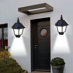 High Quality Garden Solar Lights Motion Sensor Outdoor Decorative Wall light IP55 waterproof solar hexagonal half wall lamp