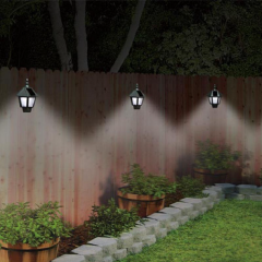 High Quality Garden Solar Lights Motion Sensor Outdoor Decorative Wall light IP55 waterproof solar hexagonal half wall lamp