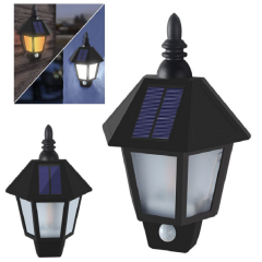 High Quality Garden Solar Lights Motion Sensor Outdoor Decorative Wall light IP55 waterproof solar hexagonal half wall lamp