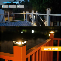 Factory Good Price Solar Post Lights Outdoor IP44 waterproof Led Garden Lights For Patio Yard Solar Pillar Light