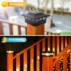 Factory Good Price Solar Post Lights Outdoor IP44 waterproof Led Garden Lights For Patio Yard Solar Pillar Light