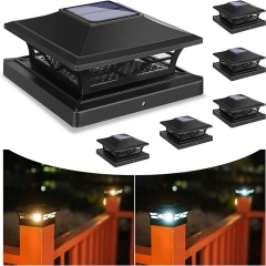 Factory Good Price Solar Post Lights Outdoor IP44 waterproof Led Garden Lights For Patio Yard Solar Pillar Light