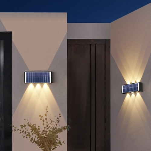High quality Solar Fence Light Outdoor IP65 Led Solar Powered Garden Lights Waterproof Luminous Wall Lamp