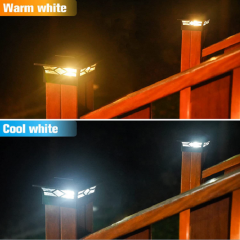 Factory Good Price Solar Post Lights Outdoor IP44 waterproof Led Garden Lights For Patio Yard Solar Pillar Light