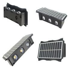 High quality Solar Fence Light Outdoor IP65 Led Solar Powered Garden Lights Waterproof Luminous Wall Lamp