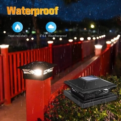 Factory Good Price Solar Post Lights Outdoor IP44 waterproof Led Garden Lights For Patio Yard Solar Pillar Light