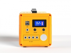 Power station system solar charging for lamp fan phone