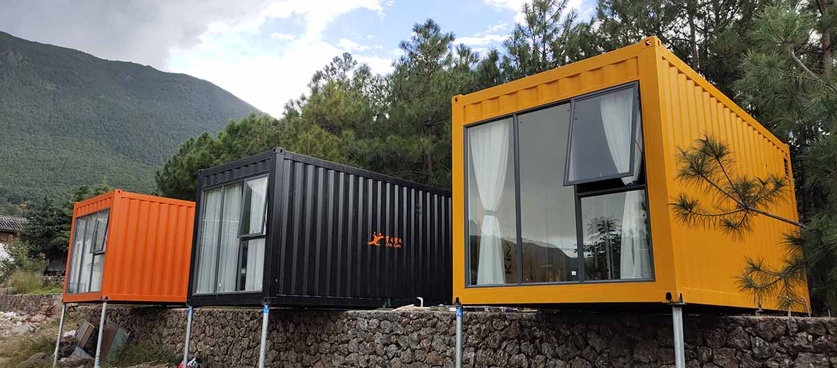 an image of container houses