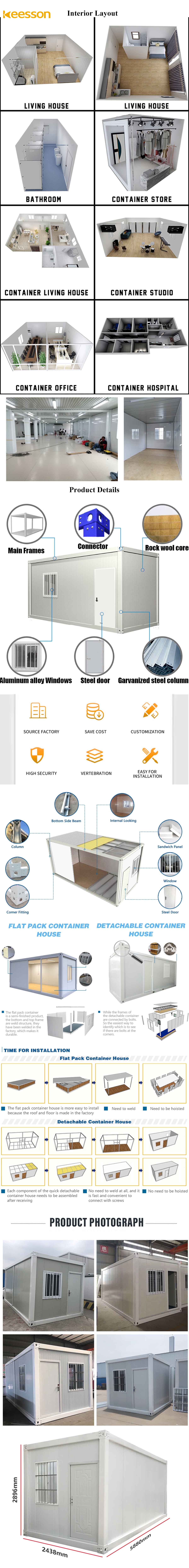 KEESSON Prefabricated Foldable Container Unit