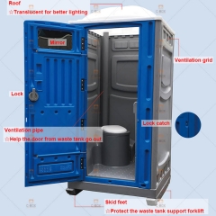 KEESSON HDPE Plastic Mobile Flushing Toilet for Sale