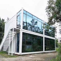 KEESSON Two-story Container Office Converted From 4 Containers