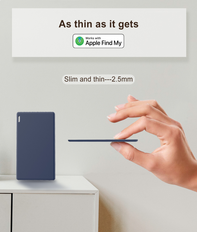 Smart Tag iOS and Android Find My Tag Slim Card Tracker Bluetooth Anti-lost Finder AirTag