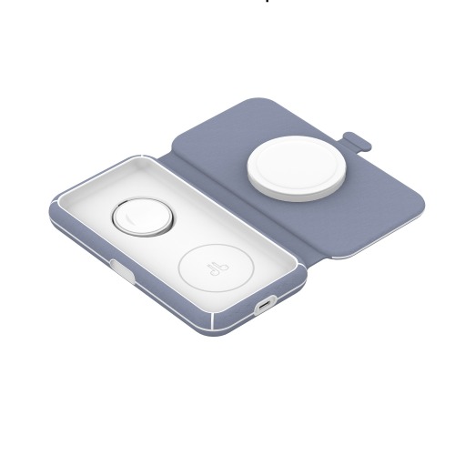 3 in 1 Wireless Charger Foldable Qi2/Magsafe/Non-Magsafe 15W Charging Station Multi-devices