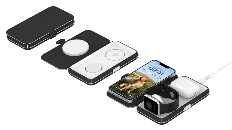 3in1ワイヤレス充電パッド 「magsafe純正モジュール」