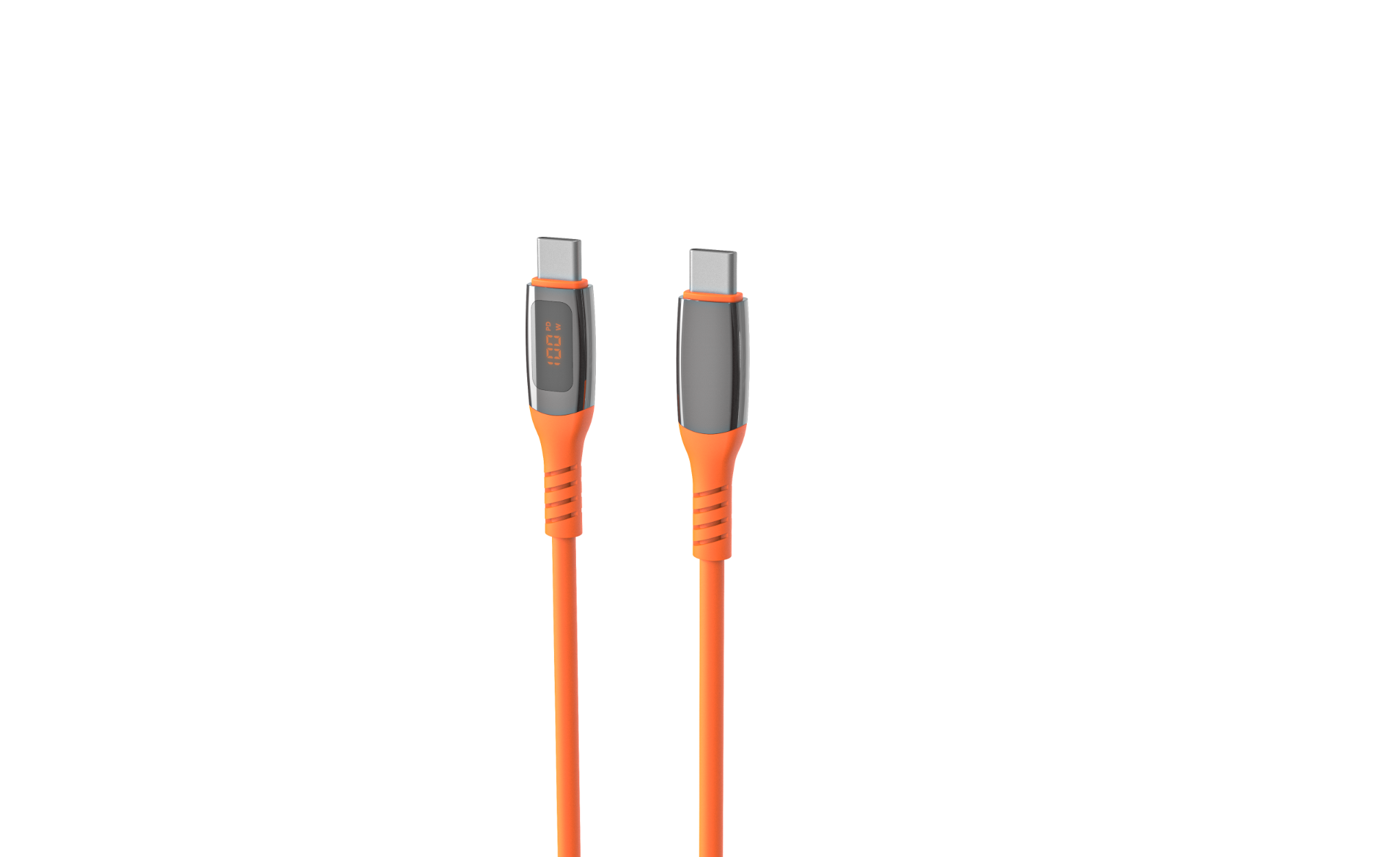 100W USB C to USB C Cable with LED Digital Display