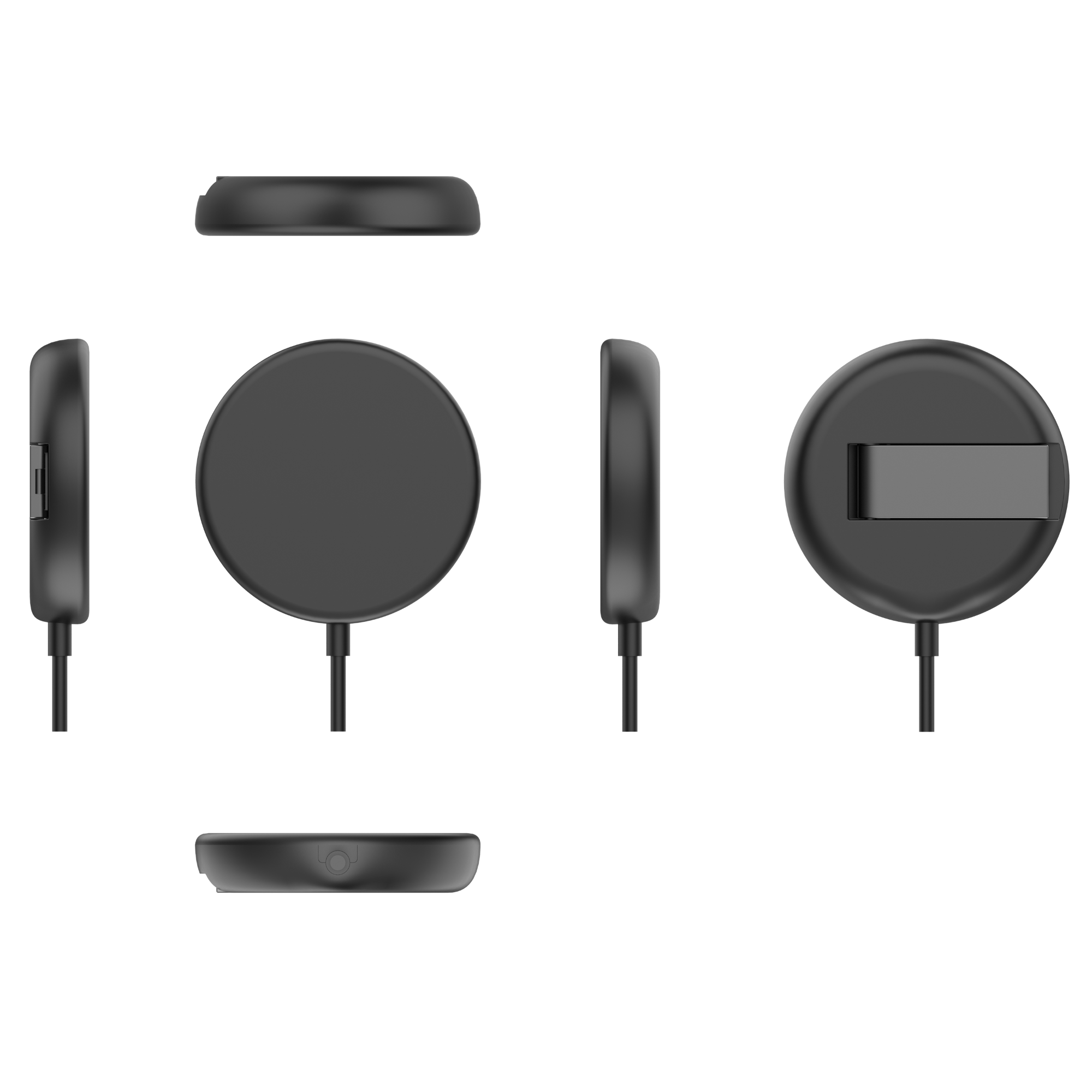 25W Fast Charging Pad Qi2.2 Certified Wireless Charger Pad with Foldable Stand & Type C Cable