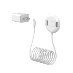 25W Fast Charging Pad Qi2.2 Certified Wireless Charger Pad with Foldable Stand & Type C Cable