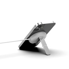 25W Fast Charging Pad Qi2.2 Certified Wireless Charger Pad with Foldable Stand & Type C Cable