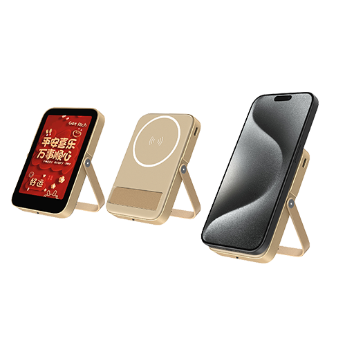 E - Ink Screen External Battery 5000mAh Power Bank with Picture Portable Charger Photo Display Semi-Solid-State Battery