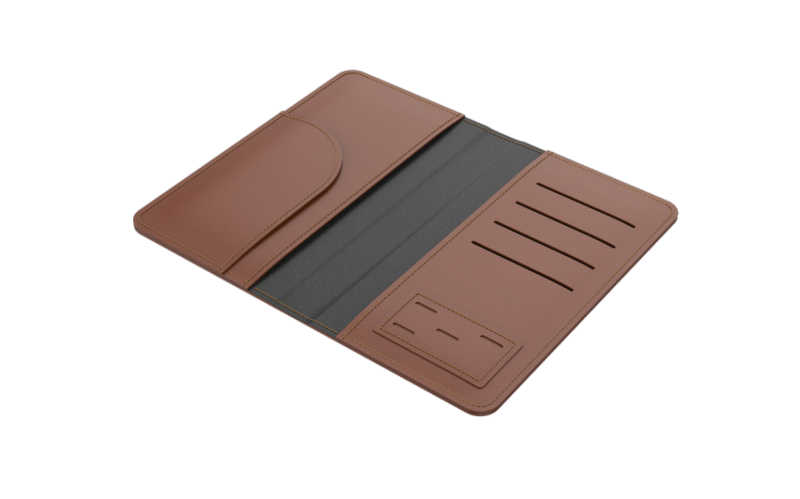 Anti-loss Passport Holder with Slimtag Travel Passport Leather Case with Finder Tracking Credit Card Holder