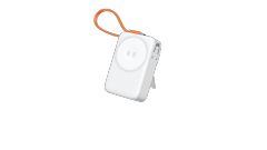 Wireless Charging Bank Foldable AC Plug Magnetic 10000mAh Power Bank LED Display with Cable