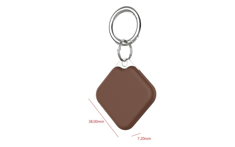 Android Tracker Apple Google Find My Tag Tracking Rechargeable USB C Locator Leather Keys Finder