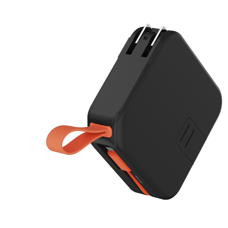 10000mAh Wireless Charging Bank for Phone & Watch AC Plug Power Bank LED with Stand-Cable-Lanyard