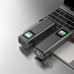 20000mAh Power Bank with Cable LED Portable Power Station 100W Super Fast Charging Bank